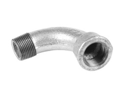 [POC450] COUDE LONG 90° ZINGUÉ MÂLE FEMELLE Ø2"