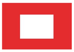 [VED133] DRAPEAU COULEUR [Taille: 150cm * 100cm] [Couleur: Rouge carré blanc]