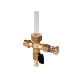 [OUB945] INDICATEUR DE NIVEAU FERMETURE AUTOMATIQUE AVEC ROBINET DE VIDANGE MÂLE 1/2"