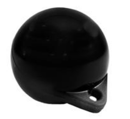 [YAP014] POIDS DRAPEAU NOIR Ø90MM