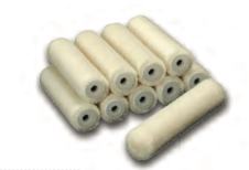 [207611] ROULEAU EN VELOURS CRÈME(Ø25mm) [Taille: 110mm]