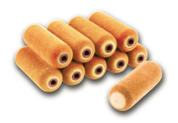 [208111S] ROULEAU MOUSSE FLOQUÉE ORANGE FORTE DENSITÉ 11CM