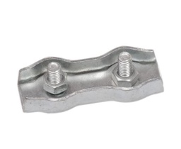 [OUA973] SERRE CABLE PLAT DOUBLE GALVA Ø5