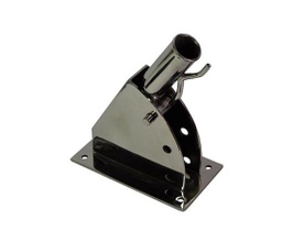 [OUS008] SUPPORT EMBASE PORTE DRAPEAU INOX PLIABLE Ø40 250X140X300MM