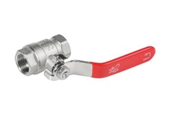 [POV222] VANNE À BILLE LEVIER ACIER RECOUVERT PVC [Diamètre: 1/2'] [BAR: 25 bar]