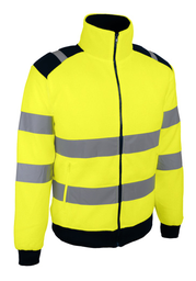 [POLGA03] VESTE POLAIRE HV JAUNE 300G/M² TL